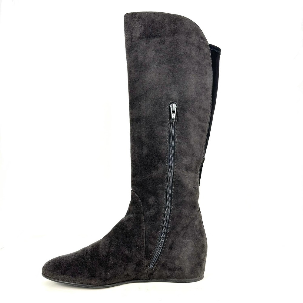 Stuart Weitzman Justmine Grey Suede Hidden Wedge … - image 4